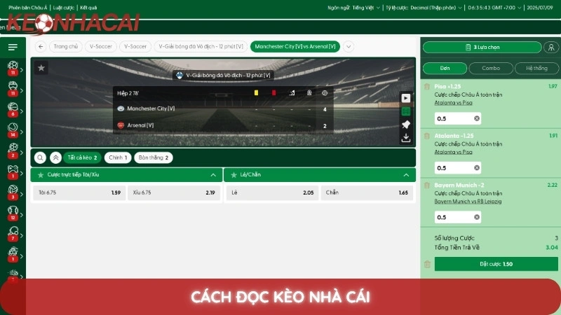 Cách Đọc Kèo Nhà Cái